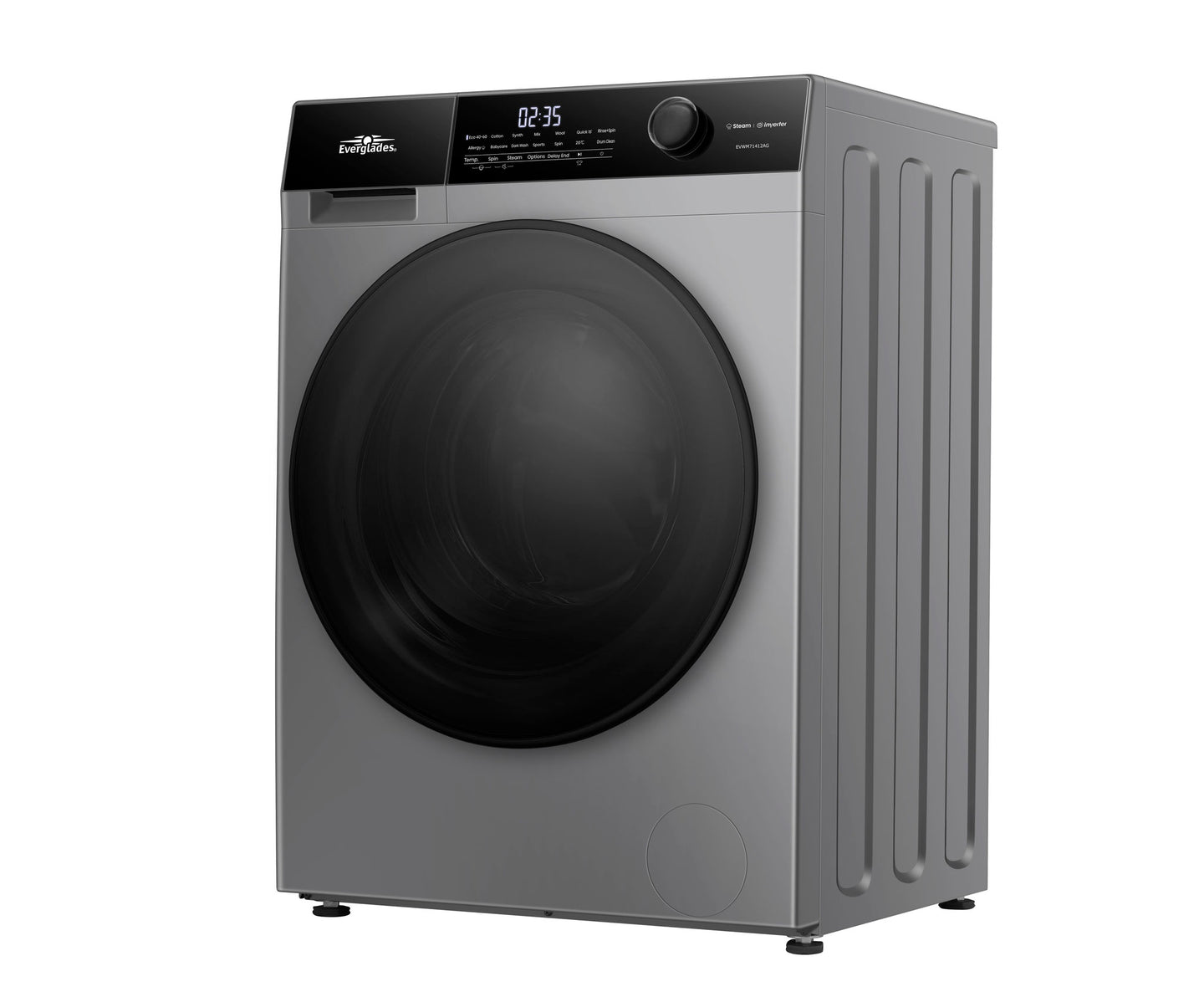 Everglades EVWM71412AG wasmachine - zijaanzicht