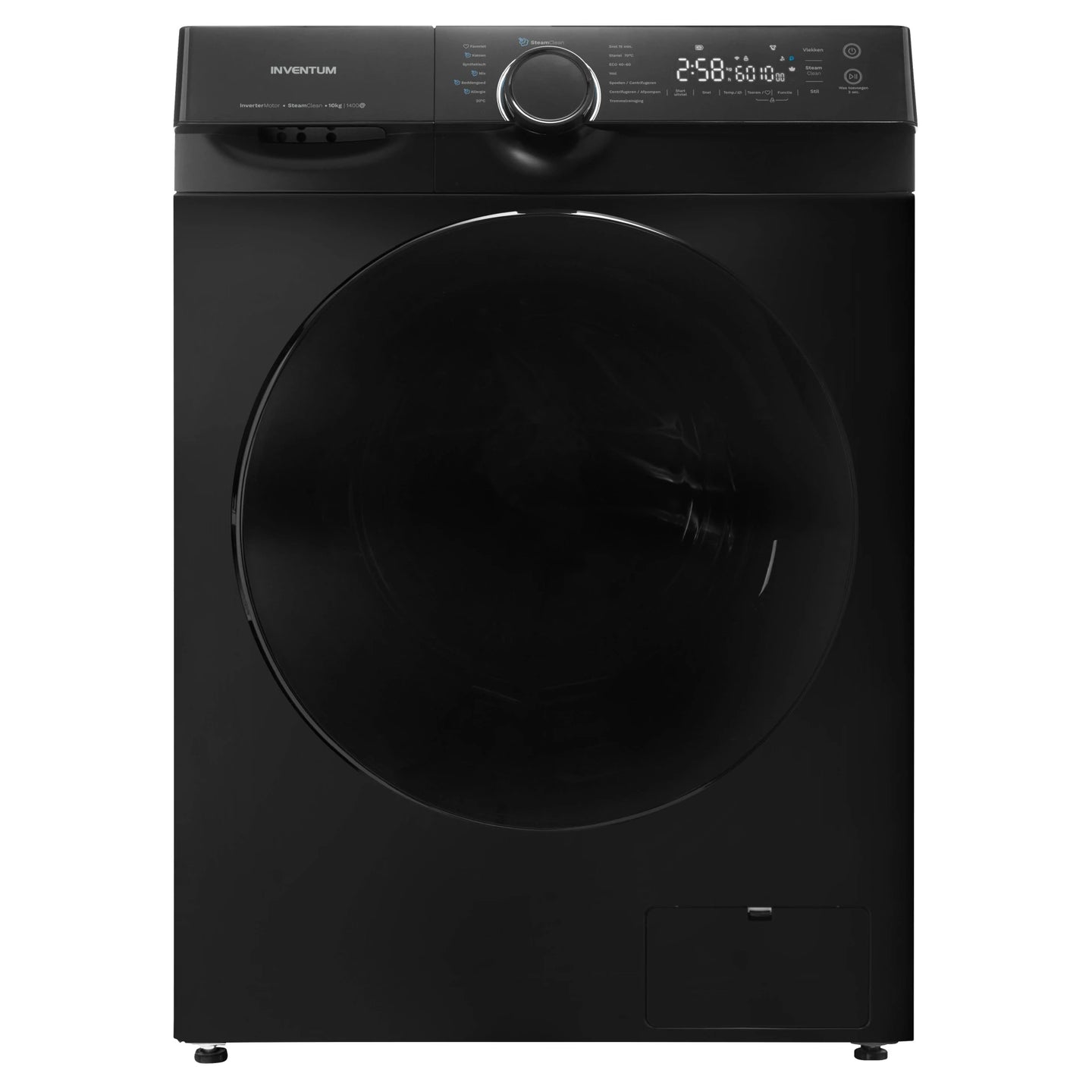 Inventum VWM1010B zwarte wasmachine 10 kg