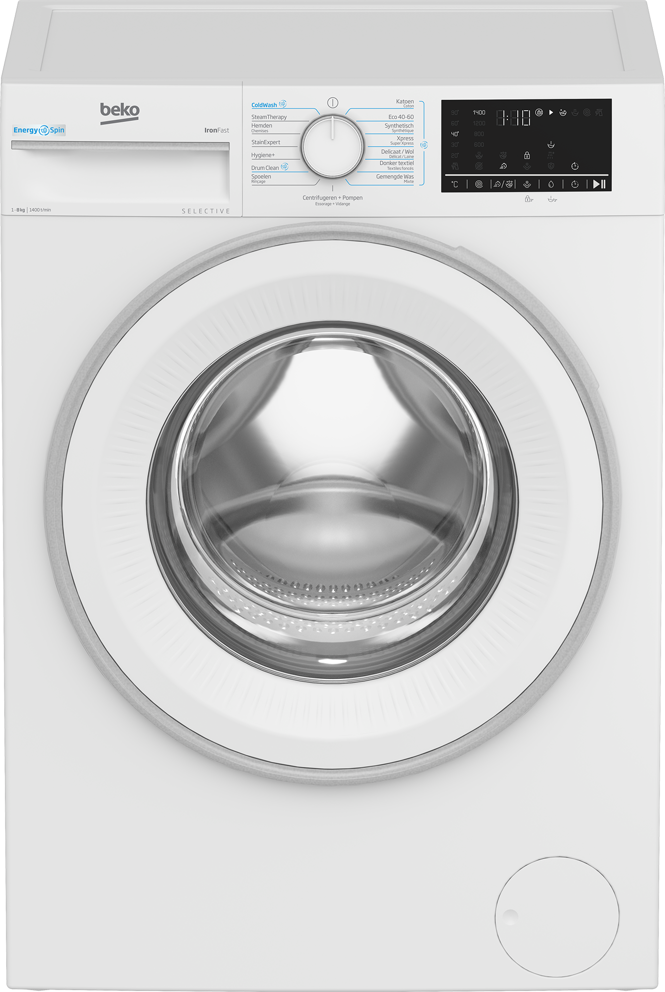 Beko B3WM4841W2 wasmachine selective