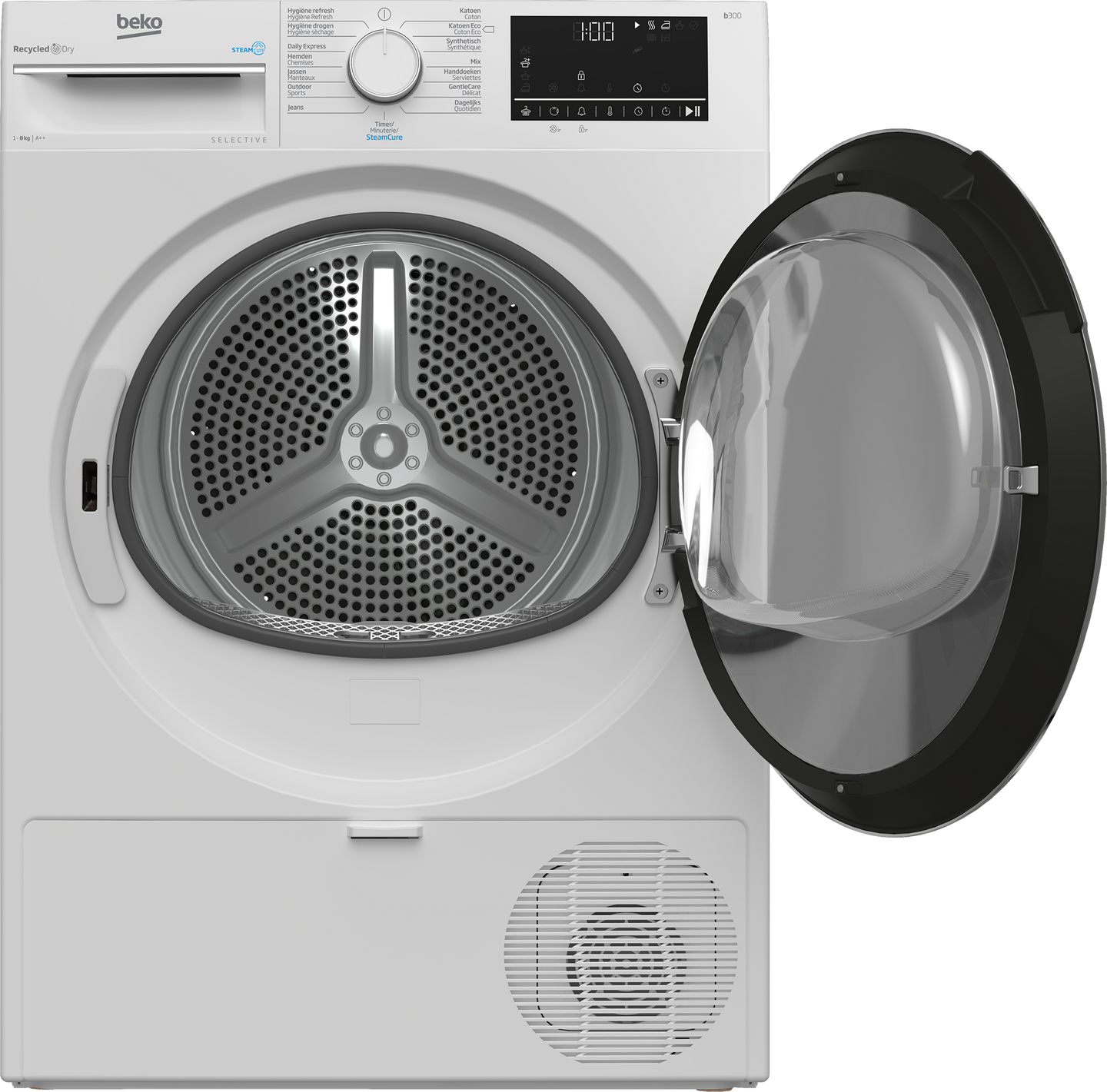 Beko B3T6823WS2 selective 8 kilo warmtepompdroger