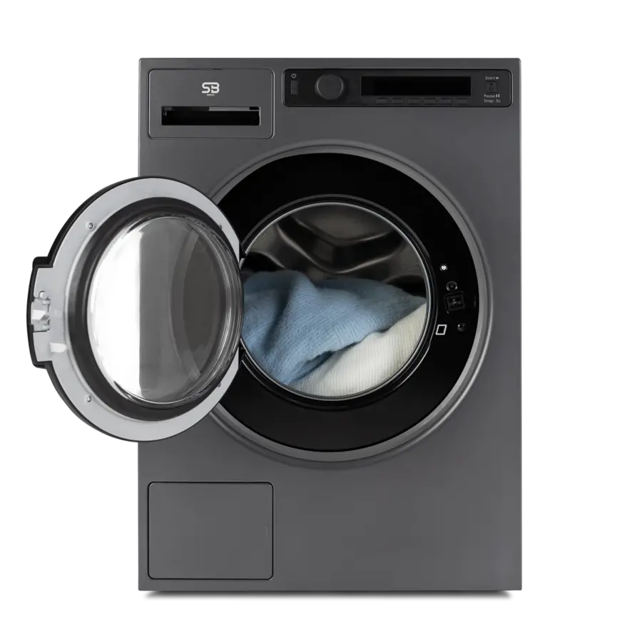 SB8512 professionele wasmachine zijaanzicht