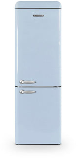 Schneider SCB300VBL blauwe retro koelkast