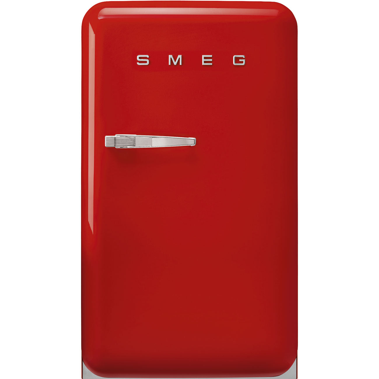 SMEG FAB10HRRD6 rode retro koelkast vooraanzicht