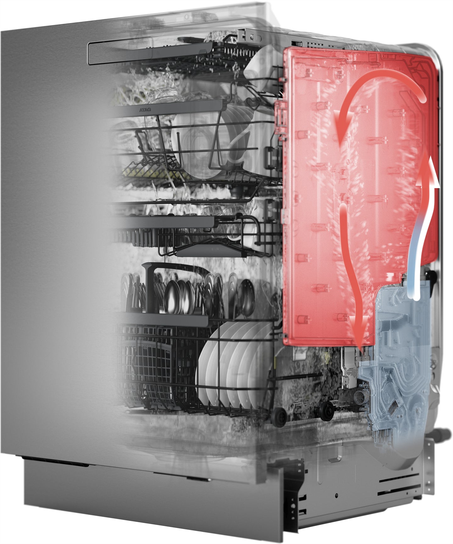 ATAG VA8214LU extra hoge inbouwvaatwasser