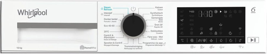 Whirlpool WAM 09 WB BE detail bedieningspaneel