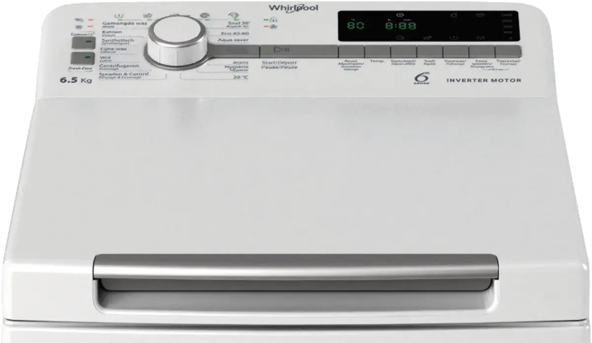 Whirlpool TDLR 65261BS BE bedieningspaneel