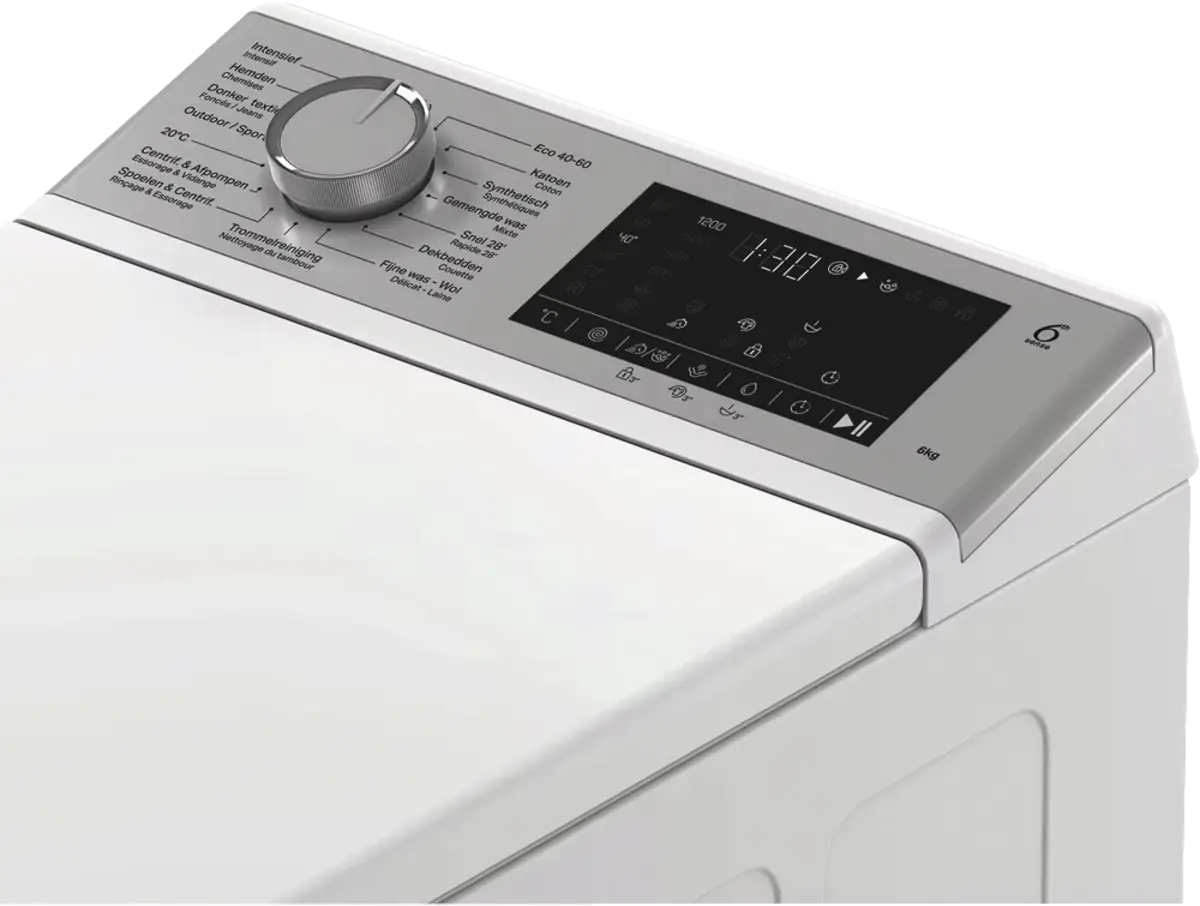 Whirlpool TW 622S FRESHCARE BE bedieningspaneel