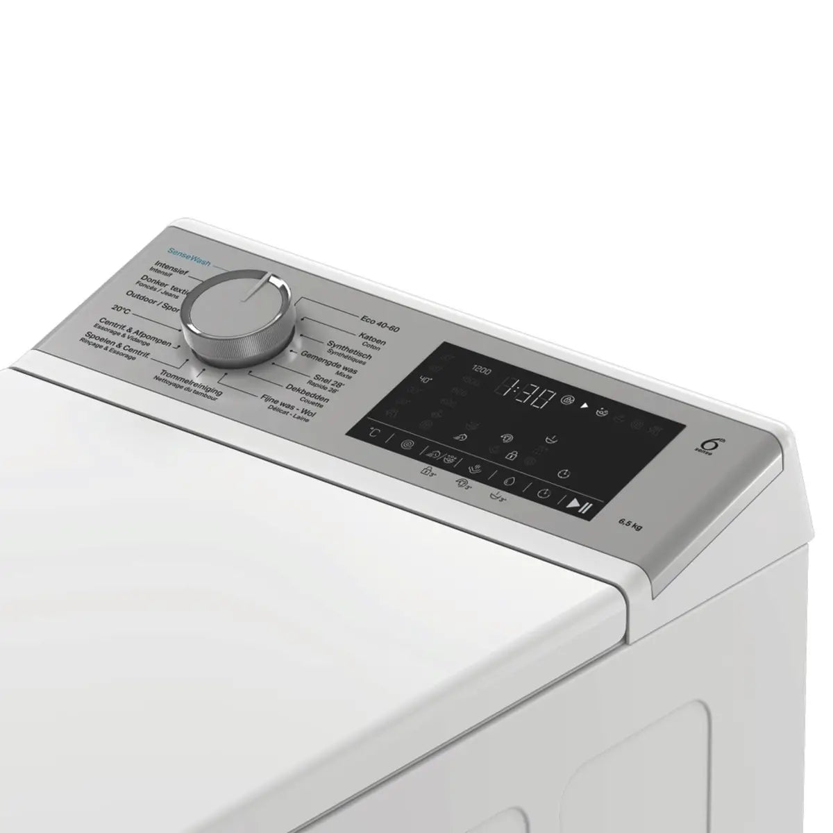 Whirlpool TW 6521S SENSE WASH BE bedieningspaneel