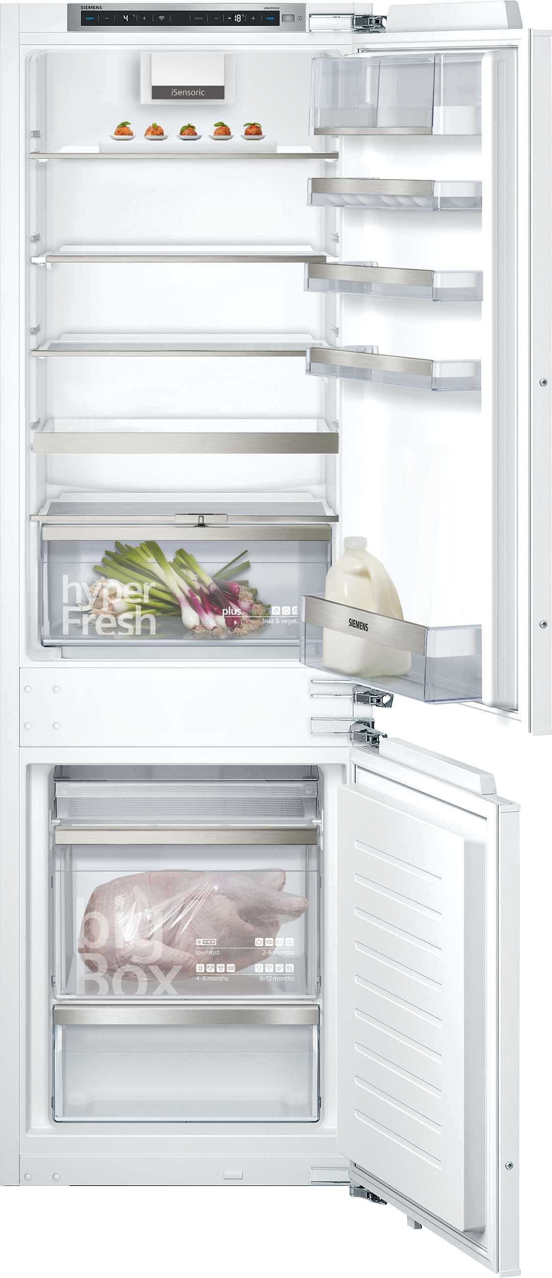 Siemens iQ500 KI86SHDD0 koel-vriescombinatie Ingebouwd 265 l D Wit
