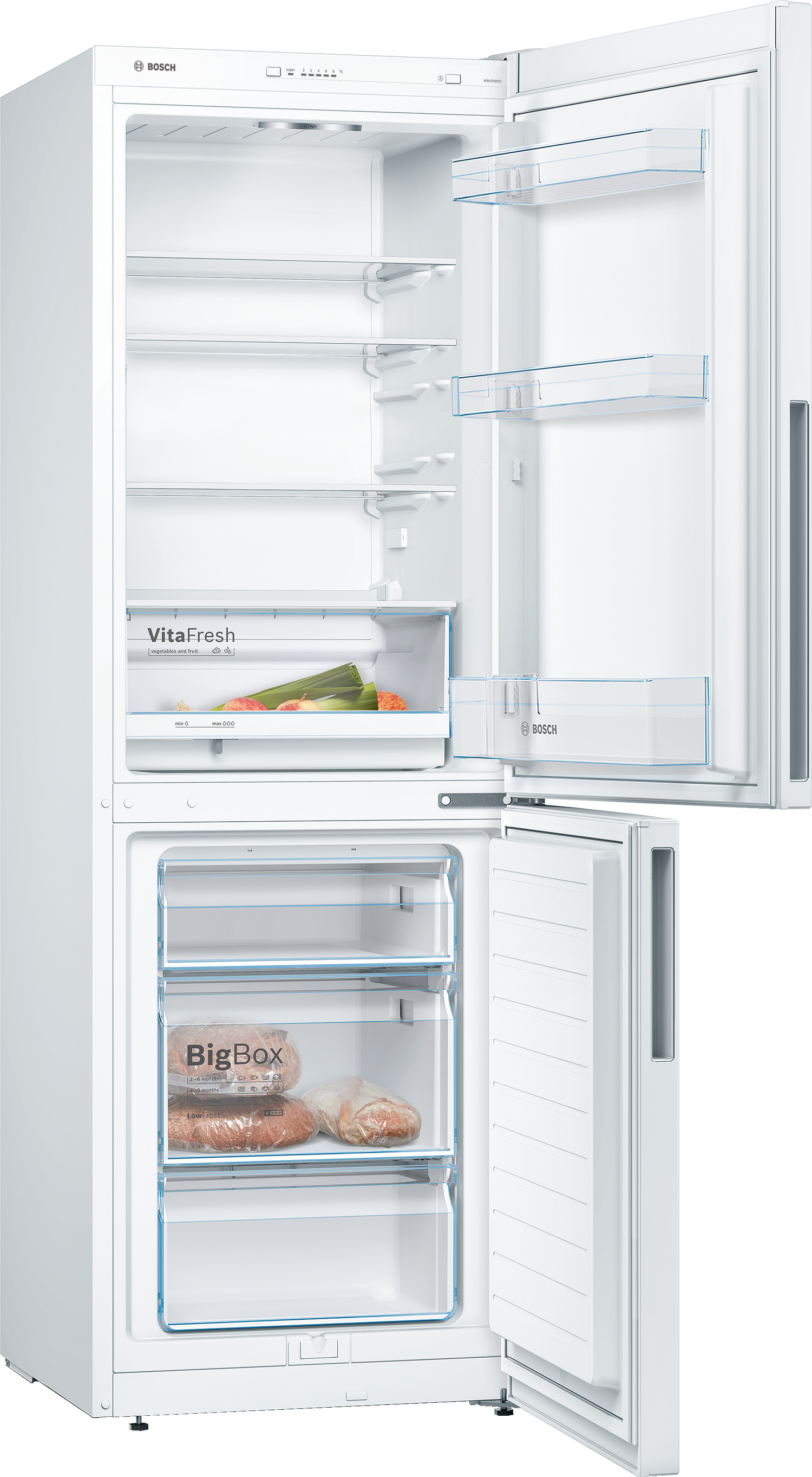 Bosch KGV332WEA koel-vriescombinatie Vrijstaand 289 l E Wit