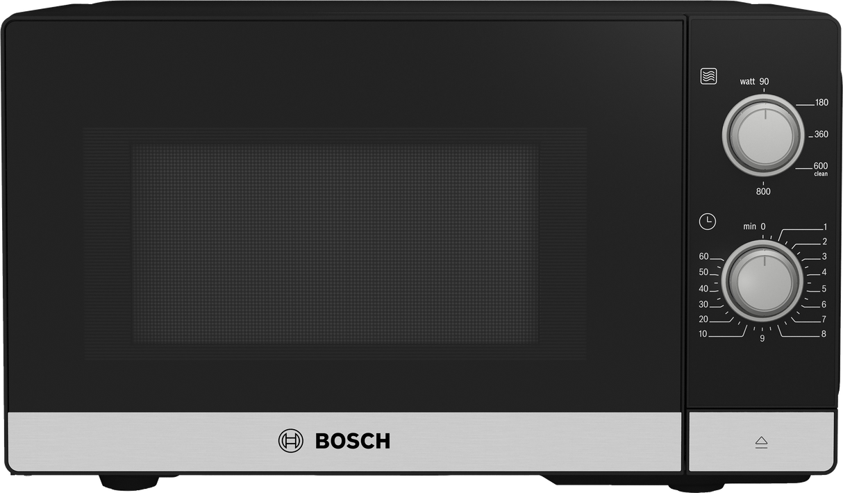 Bosch Serie 2 FFL020MS2 magnetron Aanrecht Solo-magnetron 20 l 800 W Zwart, Roestvrijstaal