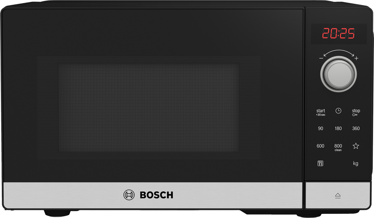 Bosch Serie 2 FFL023MS2 magnetron Aanrecht Solo-magnetron 20 l 800 W Zwart, Roestvrijstaal