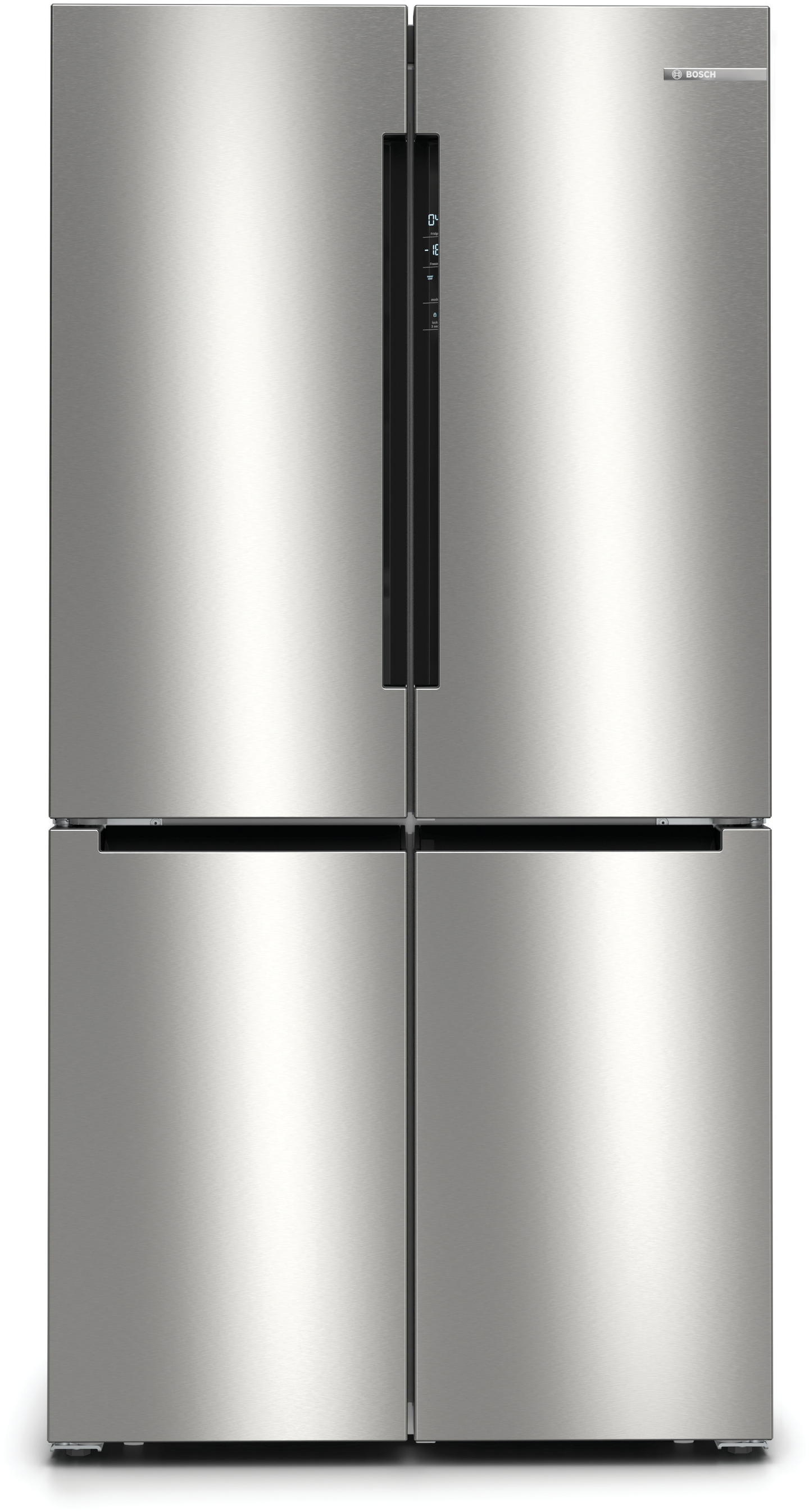 Bosch Serie 6 KFN96APEA amerikaanse koelkast Vrijstaand 605 l E Metallic, Zilver