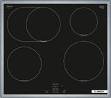 Bosch Serie 4 NIF645CB5E kookplaat Zwart, Roestvrijstaal Ingebouwd 58 cm Inductiekookplaat zones 4 zone(s)
