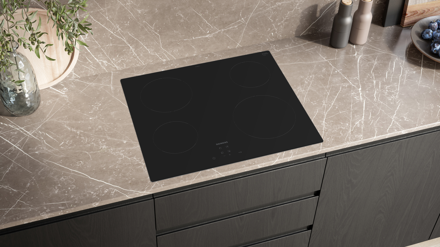 Siemens iQ100 ET61RBEB8E kookplaat Zwart Ingebouwd 60 cm Keramisch 4 zone(s)