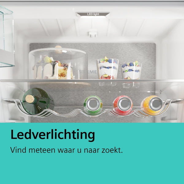 Siemens iQ500 KF96NAXEA amerikaanse koelkast Vrijstaand 605 l E Zwart, Roestvrijstaal