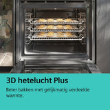 Siemens iQ100 HB113FBS1 oven 66 l A Zwart, Roestvrijstaal
