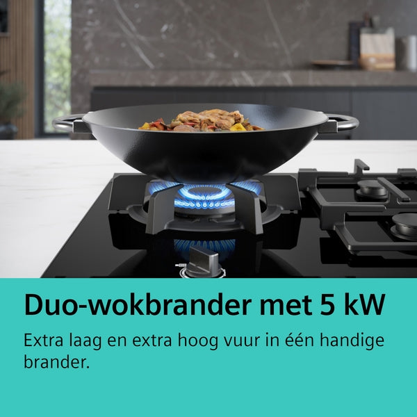 Siemens EC7A5SC90N kookplaat Roestvrijstaal Ingebouwd Gaskookplaat 5 zone(s)