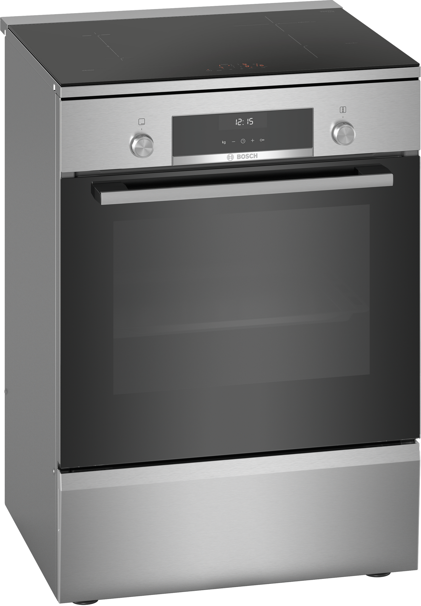 Bosch Serie 6 HLS59D351 fornuis Vrijstaand fornuis Electrisch Inductiekookplaat zones Roestvrijstaal A