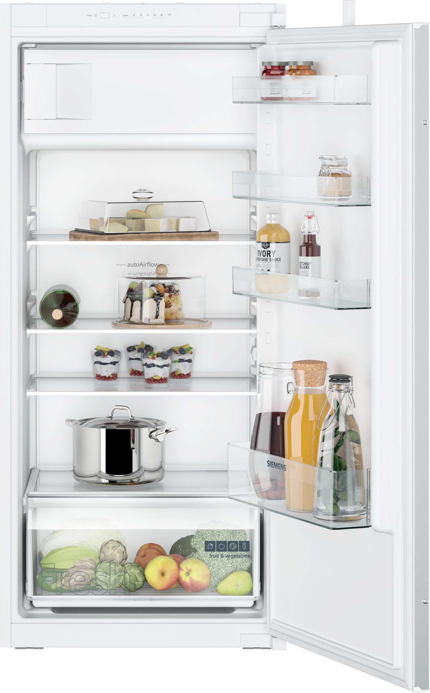 Siemens iQ100 KI42LNSE0 combi-koelkast Ingebouwd E Wit