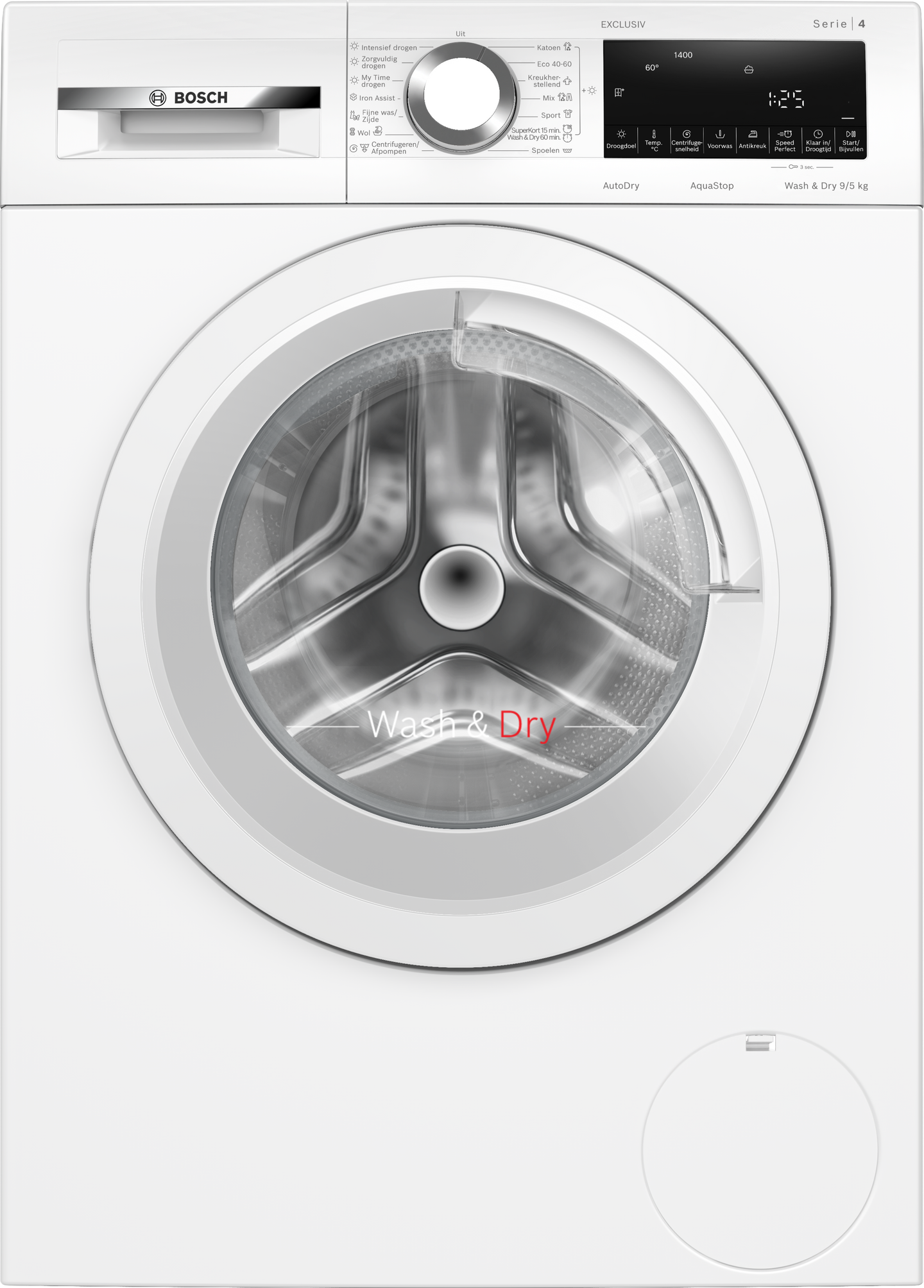 Bosch WNA144V9NL was-droogcombinatie 9/5 kg