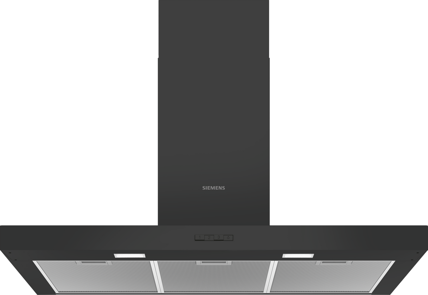 Siemens iQ100 LC96BBC60 afzuigkap Muurmontage Zwart 619 m³/uur B