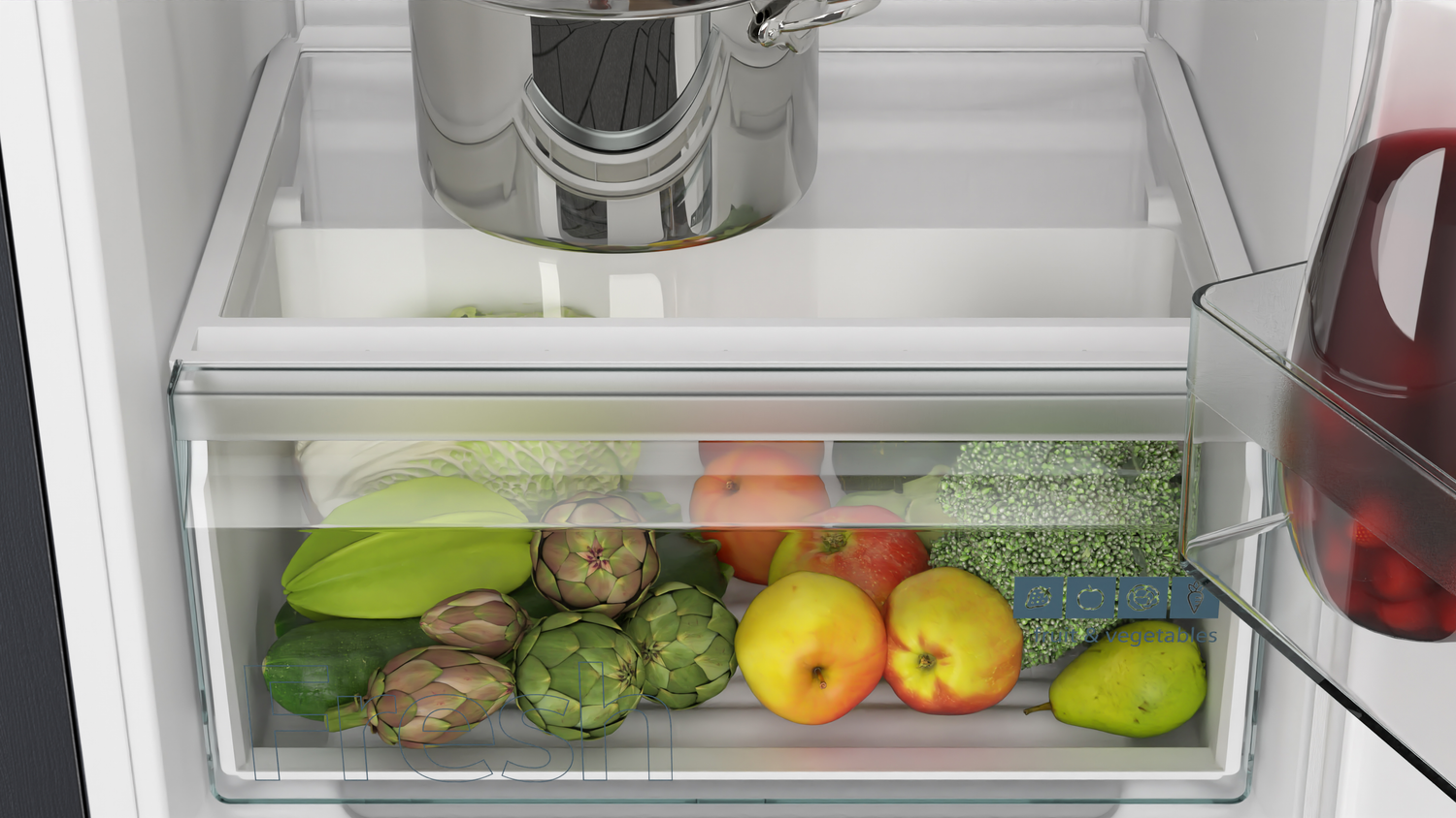 Siemens iQ100 KI31RNSE0 koelkast Ingebouwd 165 l E Wit