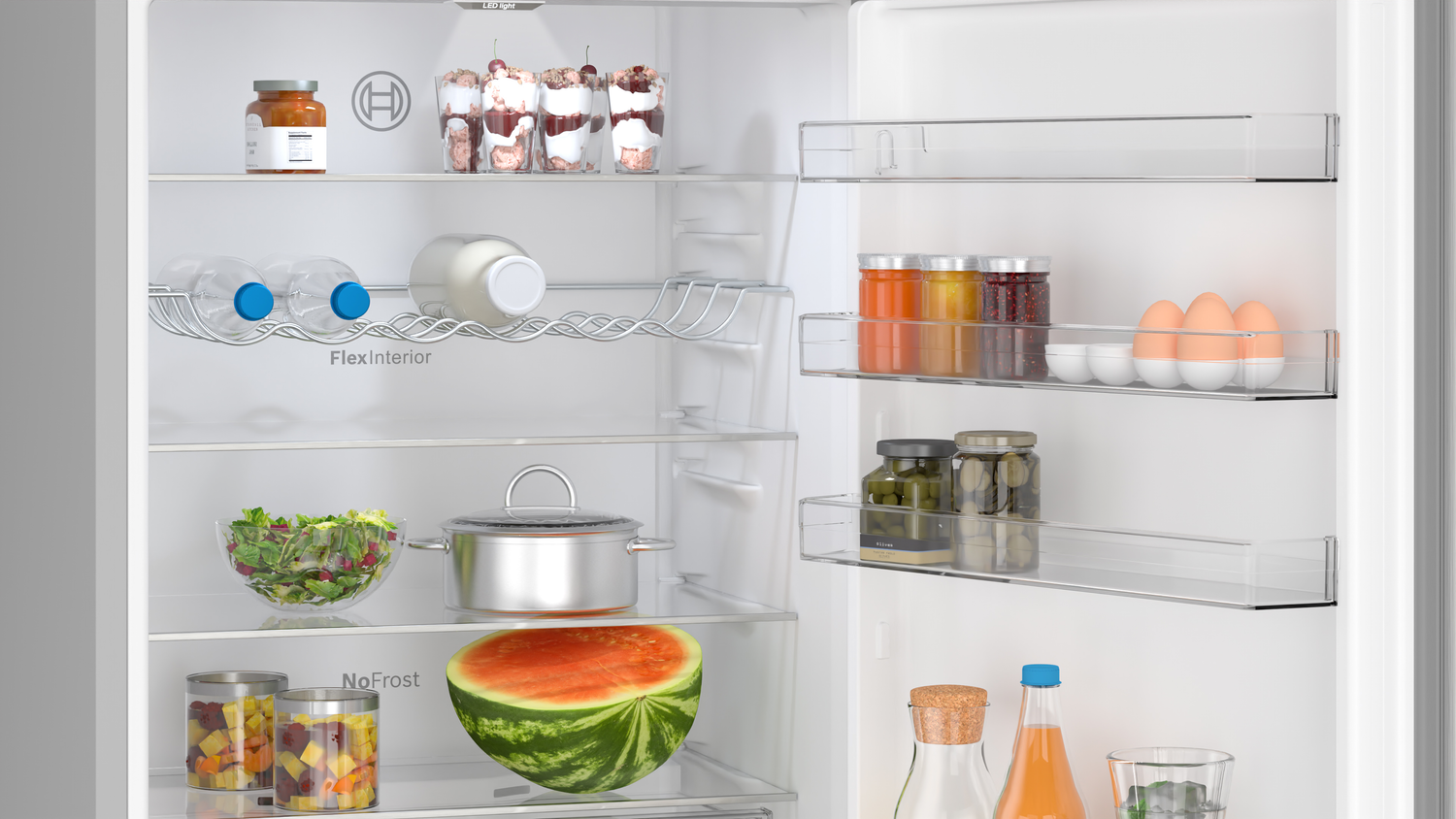Bosch Serie 4 KGN492LDF koel-vriescombinatie Vrijstaand 440 l D Roestvrijstaal