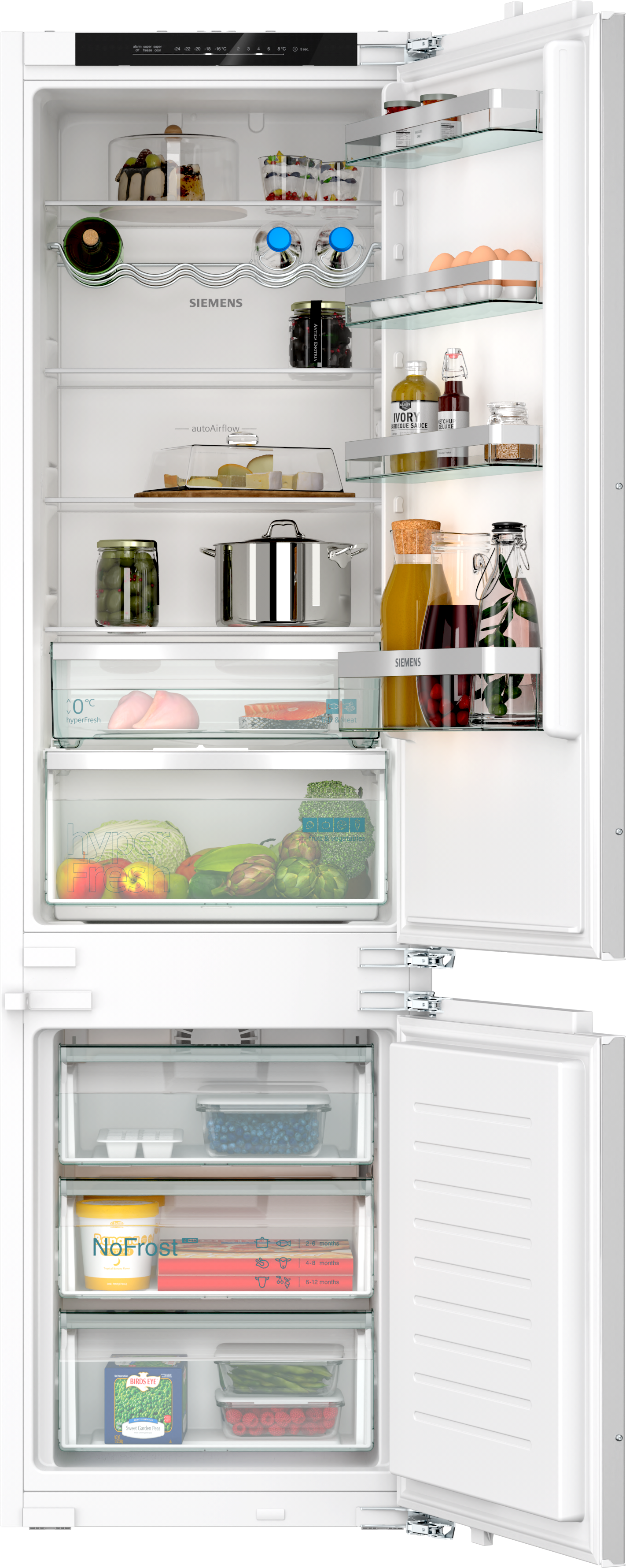 Siemens iQ300 KI96NVFD0 koel-vriescombinatie Ingebouwd 290 l D Wit