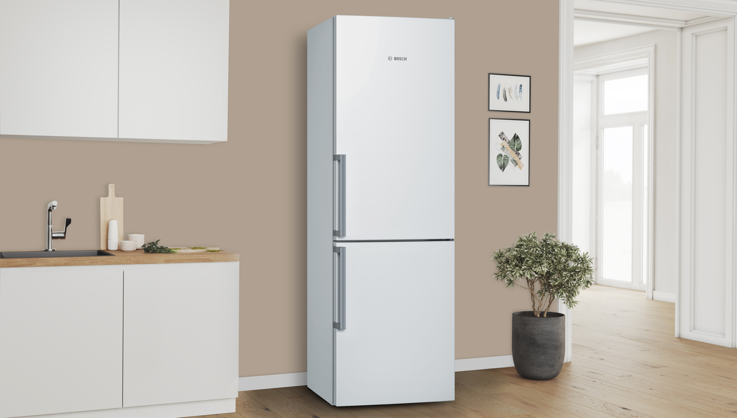 Bosch Serie 2 KGN36NWEA koel-vriescombinatie Vrijstaand 305 l E Wit