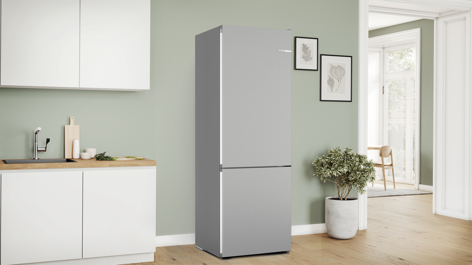 Bosch Serie 4 KGN492LDF koel-vriescombinatie Vrijstaand 440 l D Roestvrijstaal
