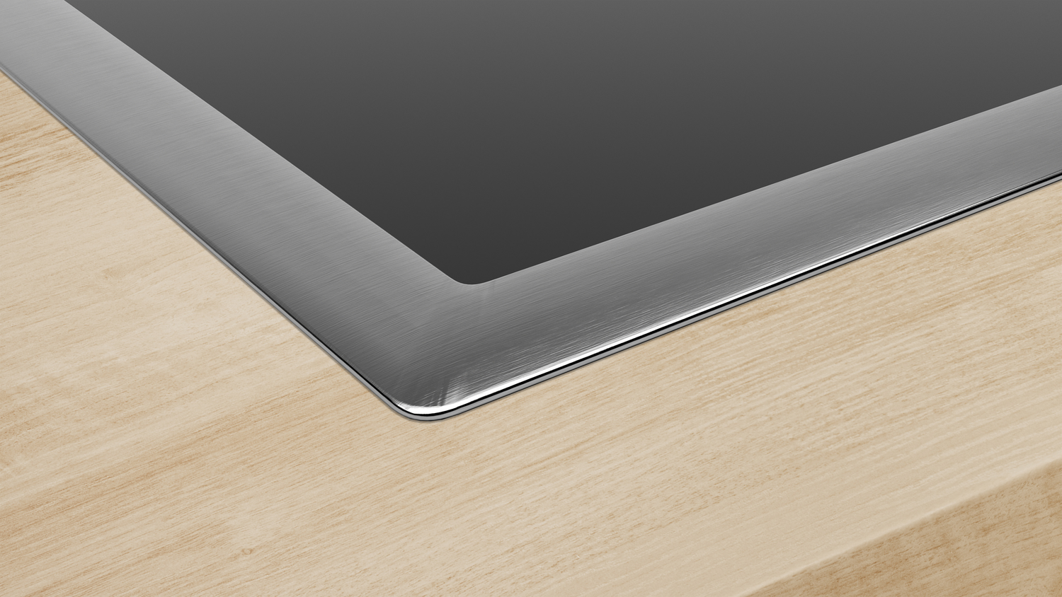 Bosch Serie 4 NIF645CB5E kookplaat Zwart, Roestvrijstaal Ingebouwd 58 cm Inductiekookplaat zones 4 zone(s)