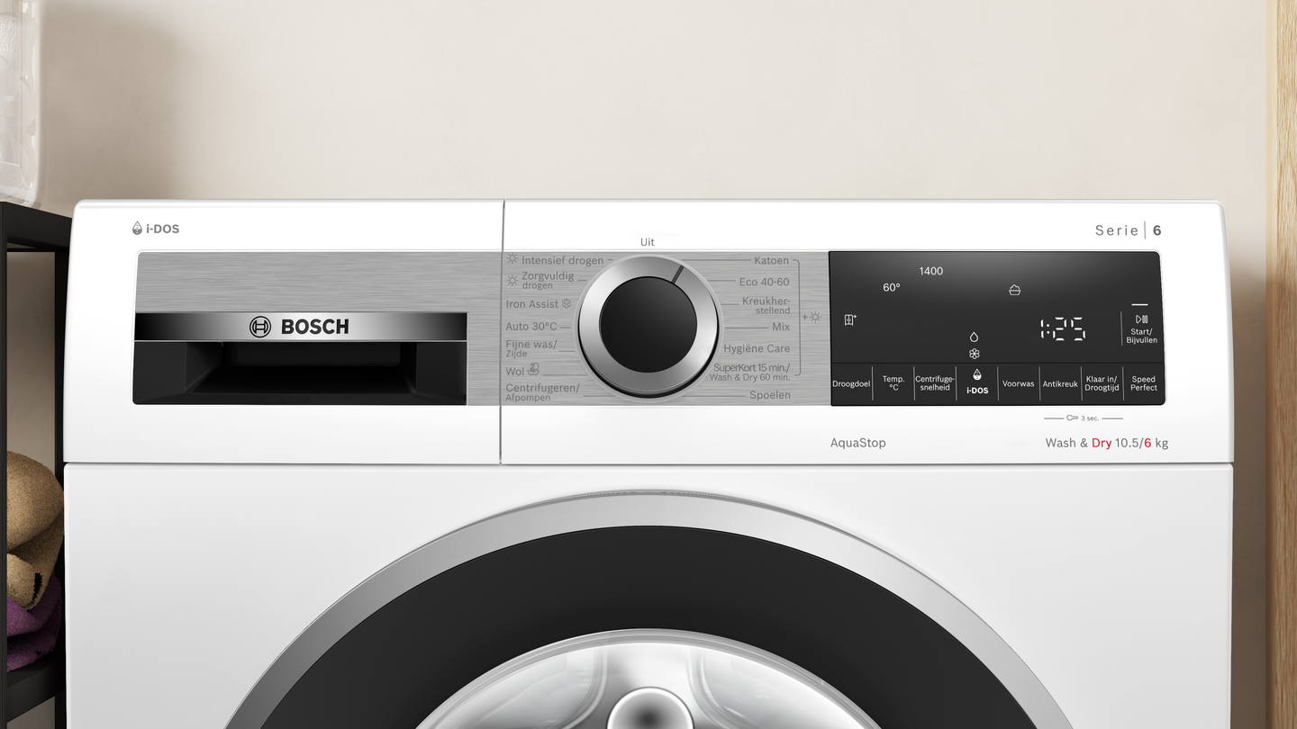 Bosch WNG254A7NL was-droogcombinatie 10,5/6 kg