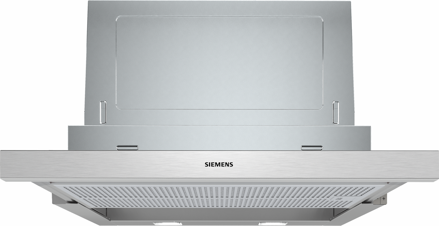 Siemens iQ300 LI67SA531 afzuigkap Semi-inbouw (uittrekbaar) Zilver 399 m³/uur A