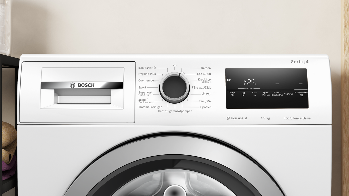 Bosch WAN2827FNL wasmachine 9 kg