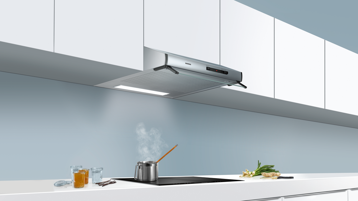 Siemens iQ100 LU62LFA51 afzuigkap Muurmontage Zilver 250 m³/uur D