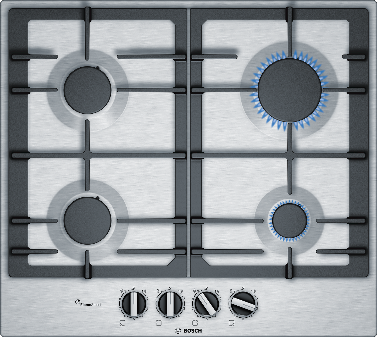 Bosch PCP6A5B90N gaskookplaat 60 cm RVS