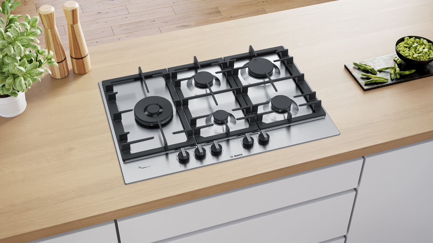 Bosch PCS7A5C90N gaskookplaat 75 cm RVS