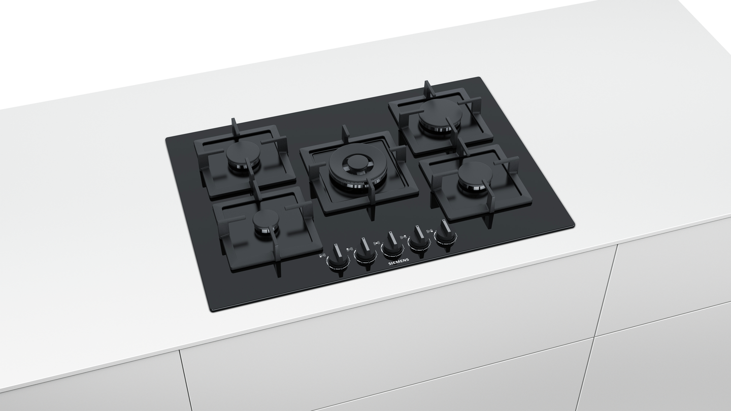 Siemens EP7A6QC20N gaskookplaat 75 cm zwart