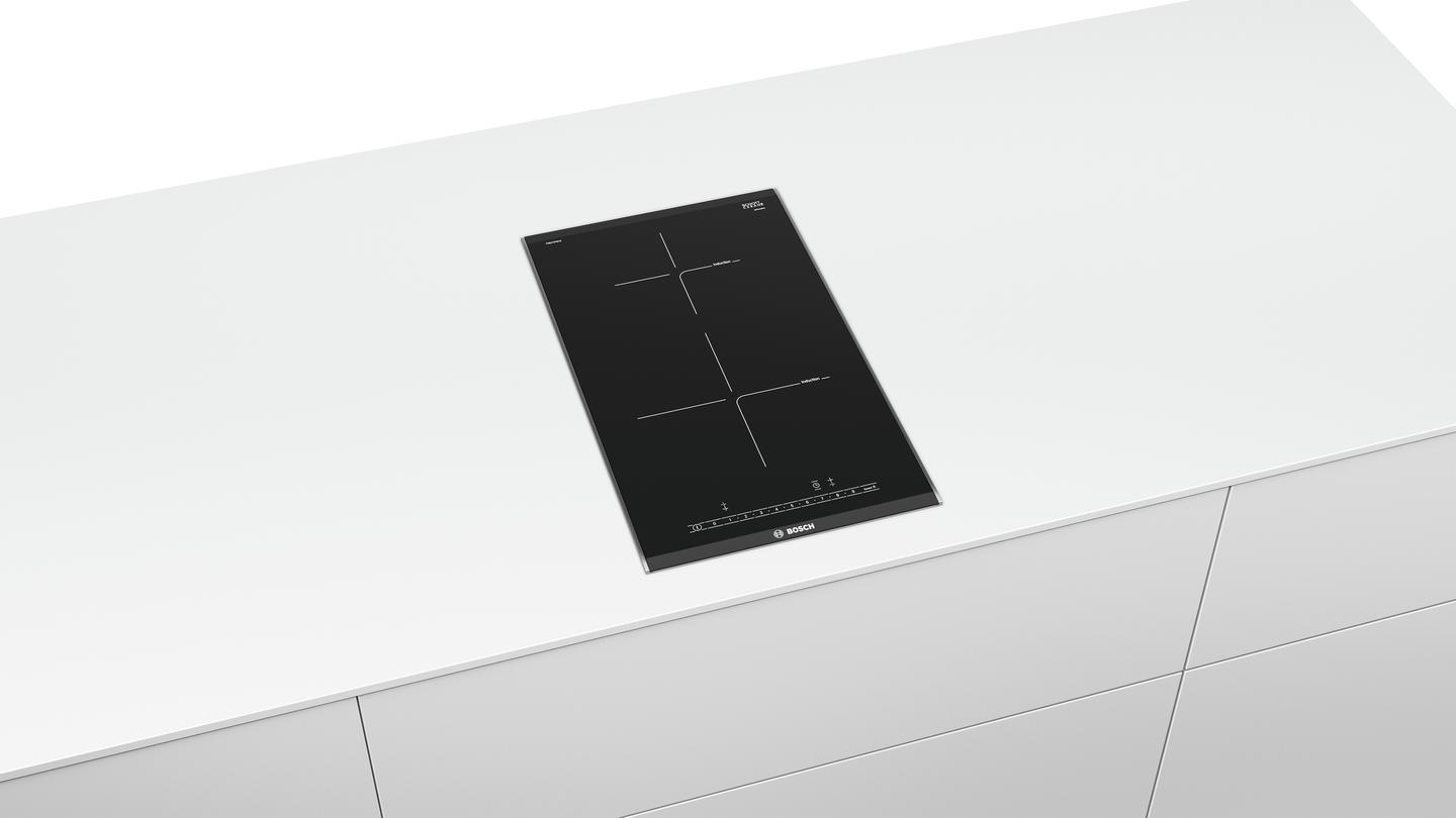 Bosch PIB375FB1E kookplaat Zwart, Roestvrijstaal Ingebouwd Inductiekookplaat zones 2 zone(s)