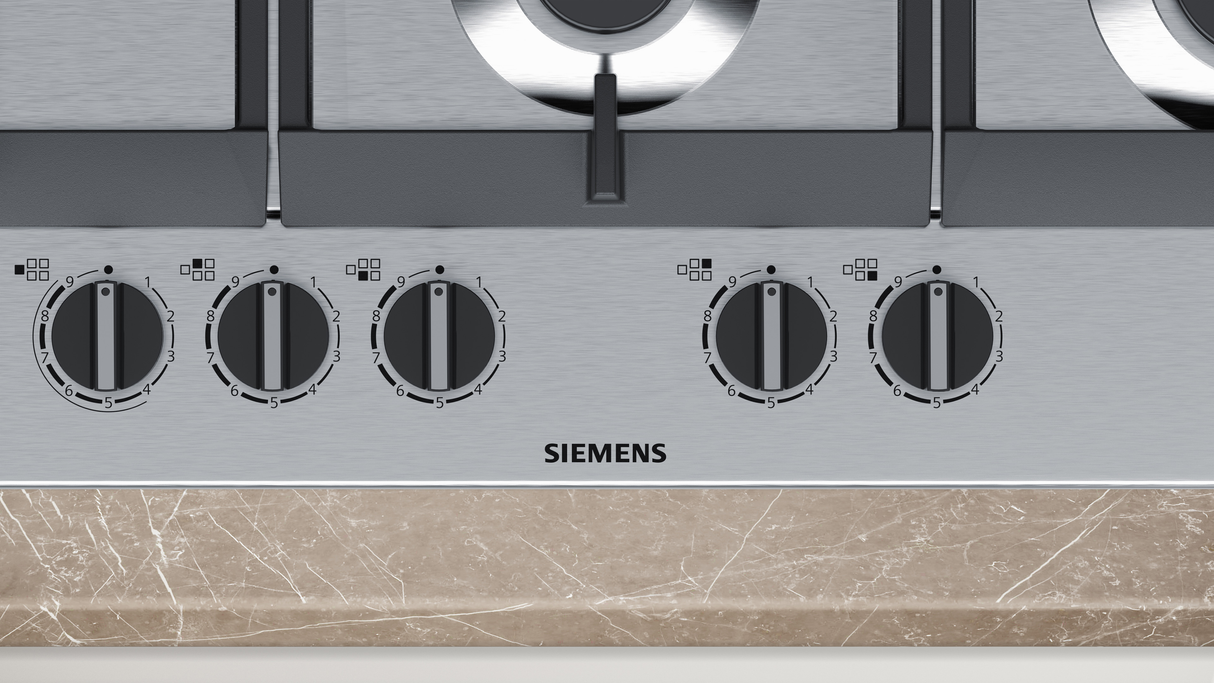 Siemens EC7A5SC90N kookplaat Roestvrijstaal Ingebouwd Gaskookplaat 5 zone(s)