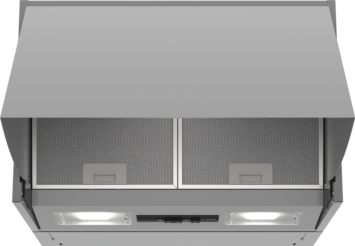 Bosch Serie 2 DEM66AC00 afzuigkap Semi-inbouw (uittrekbaar) Roestvrijstaal 625 m³/uur B