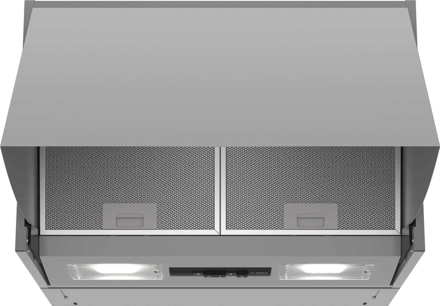 Bosch Serie 2 DEM66AC00 afzuigkap Semi-inbouw (uittrekbaar) Roestvrijstaal 625 m³/uur B