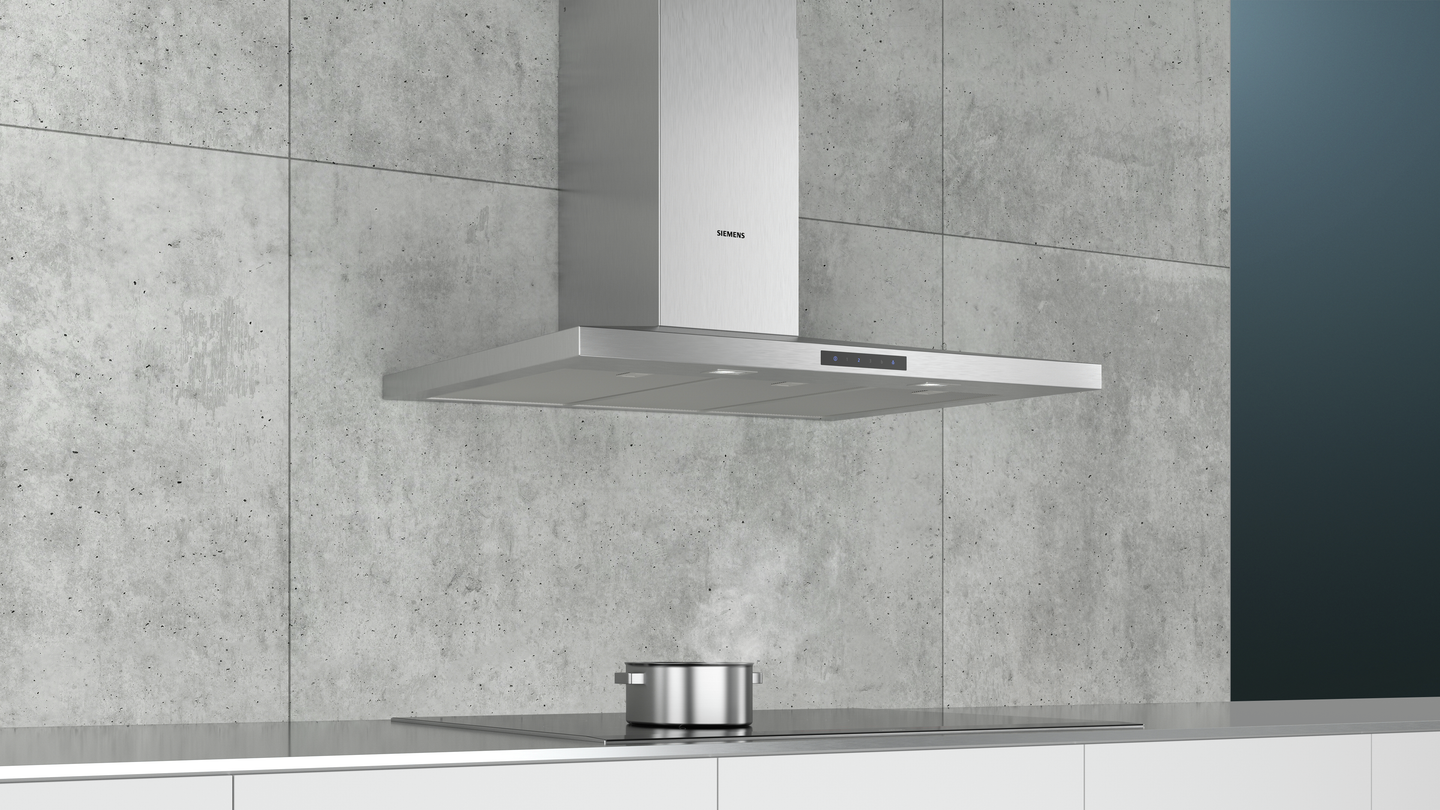 Siemens iQ300 LC96QBM50 afzuigkap Muurmontage Roestvrijstaal 610 m³/uur A