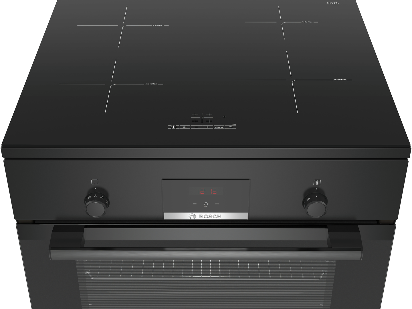 Bosch HLN39A060U inductiefornuis 60 cm zwart