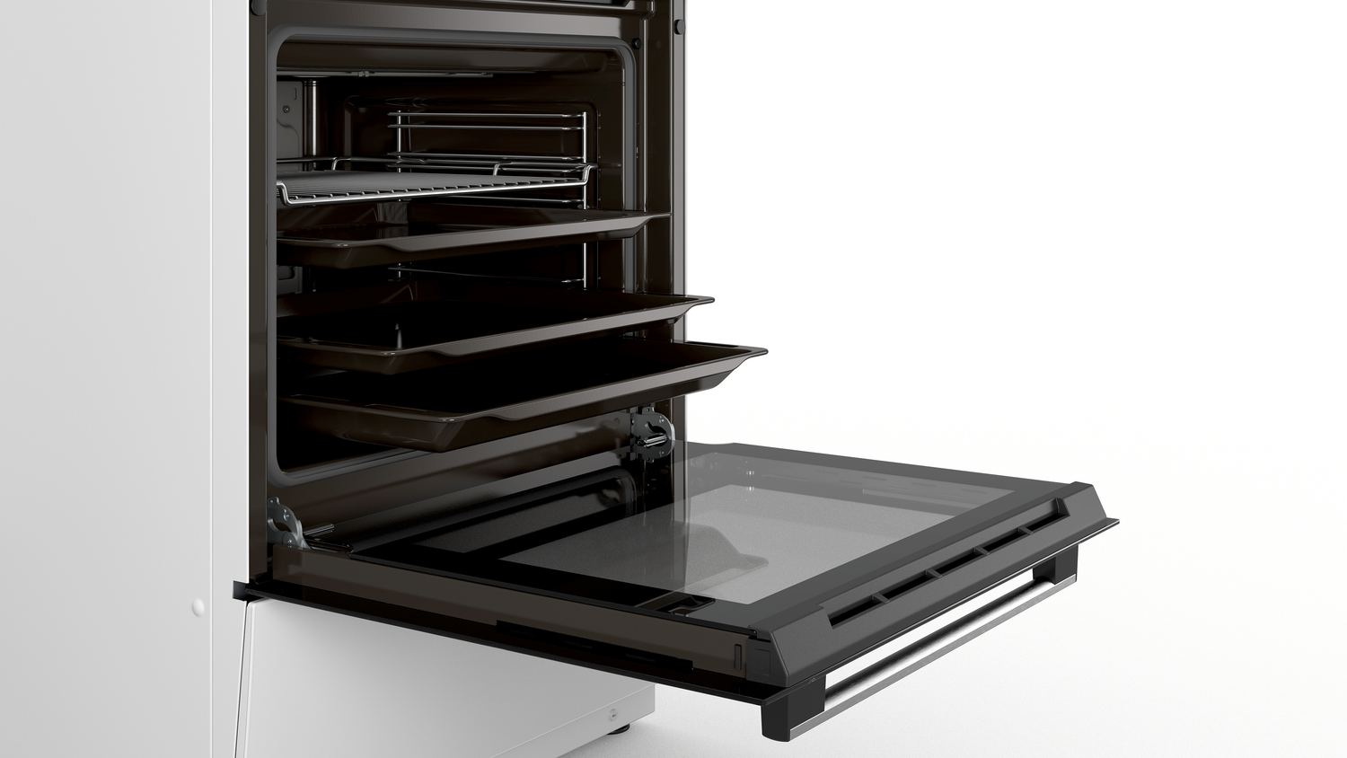 Bosch HLN39A020 fornuis Vrijstaand fornuis Electrisch Inductiekookplaat zones Wit A