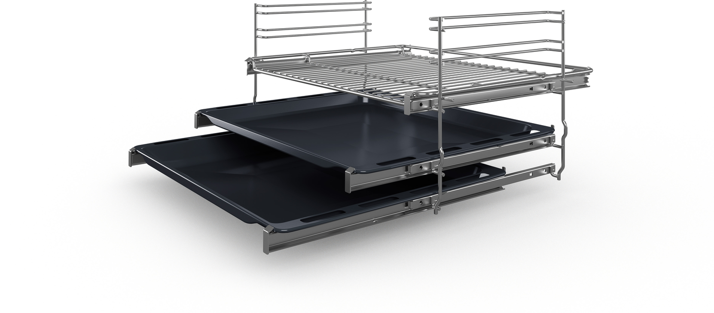 Bosch Serie 6 HLS59D351 fornuis Vrijstaand fornuis Electrisch Inductiekookplaat zones Roestvrijstaal A