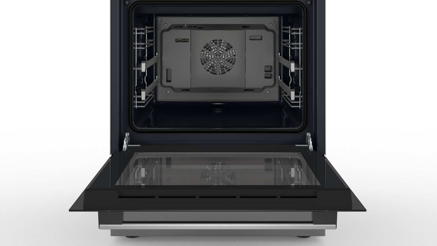 Bosch Serie 4 HKR39C250 fornuis Vrijstaand fornuis Electrisch Keramisch Zwart, Grijs A