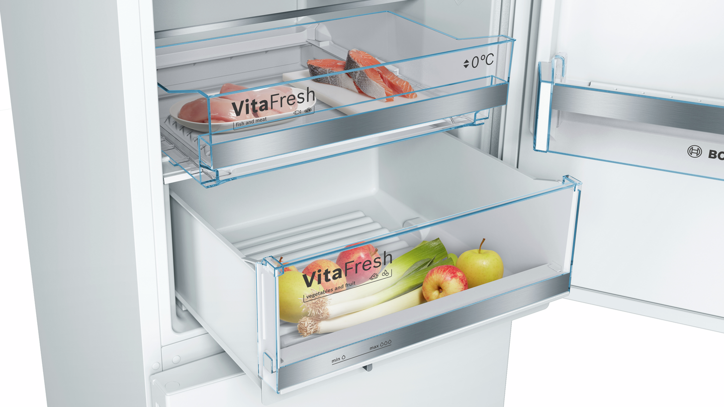 Bosch KGE36EWCP koel-vriescombinatie 308 liter