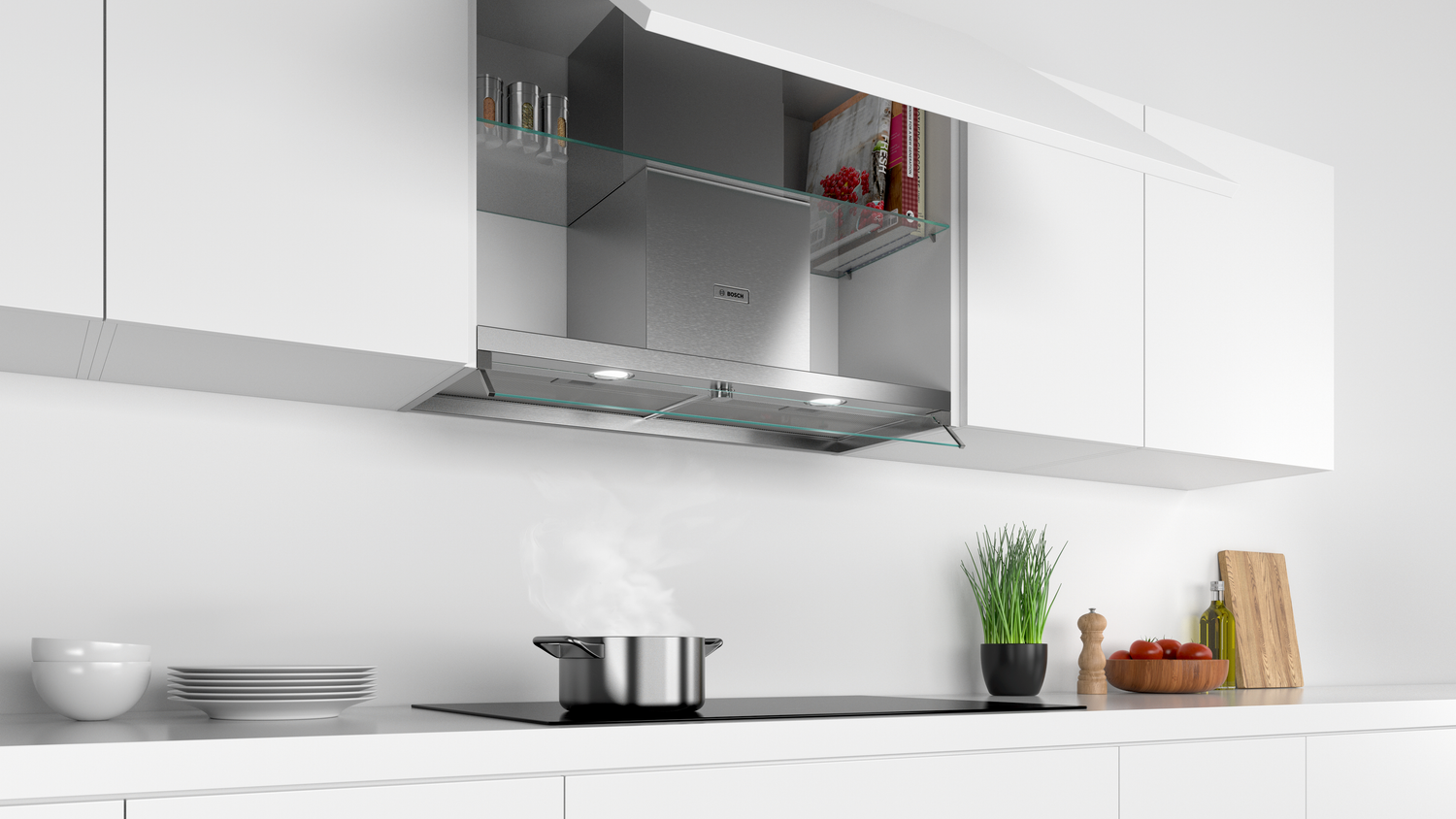 Bosch Serie 4 DBB96AF50 afzuigkap Inbouw Roestvrijstaal 620 m³/uur A